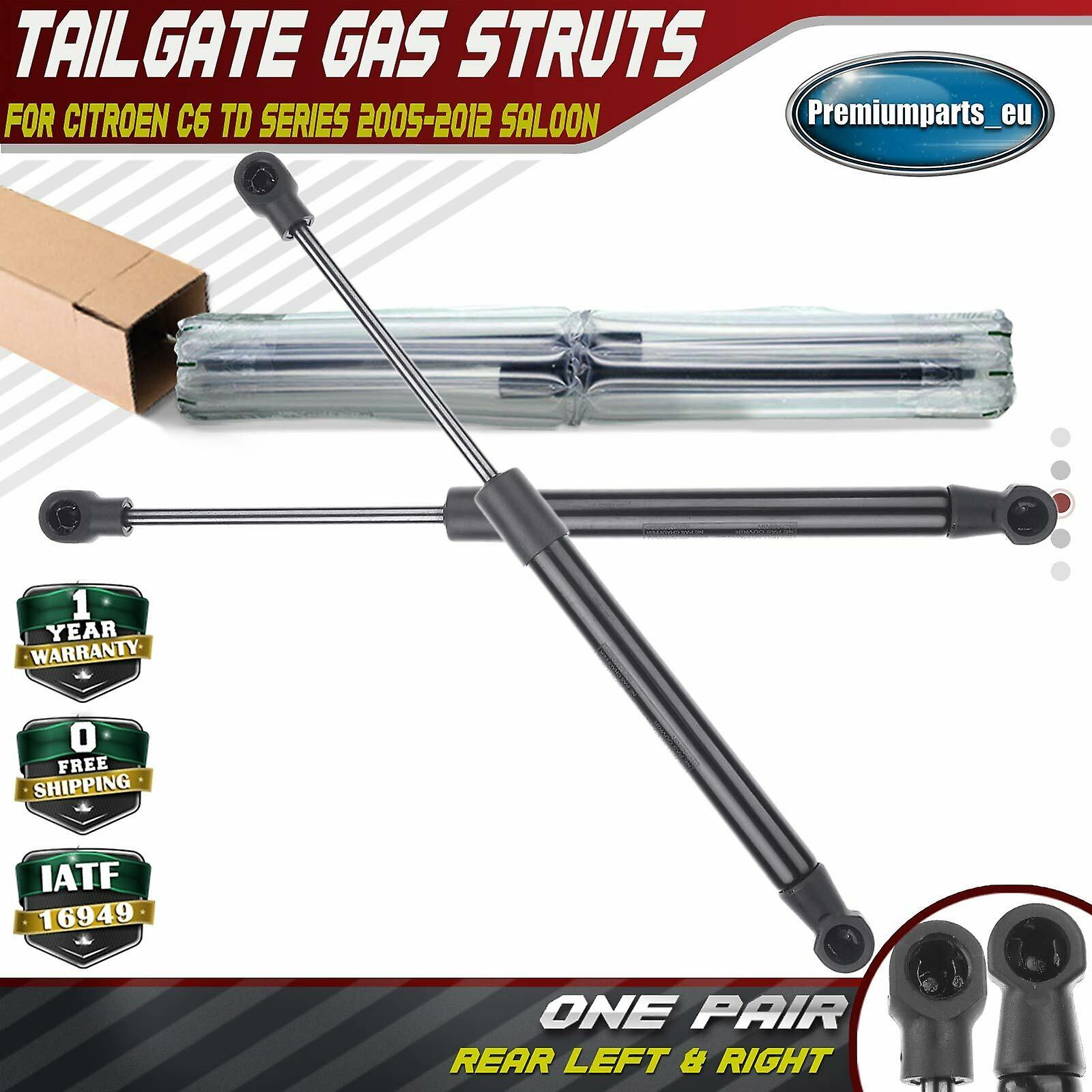 2X rear trunk boot tailgate gas struts for citroen c6 td 2005-2012 saloon 8731k8