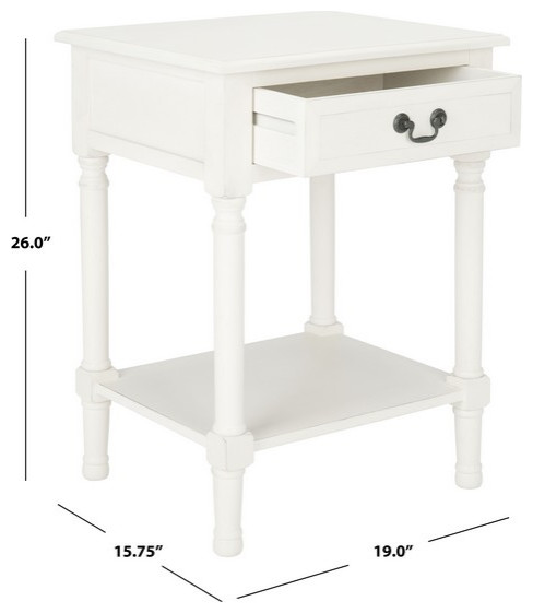 Whitney 1 Drawer Accent Table Safavieh   Traditional   Side Tables And End Tables   by Safavieh  Houzz