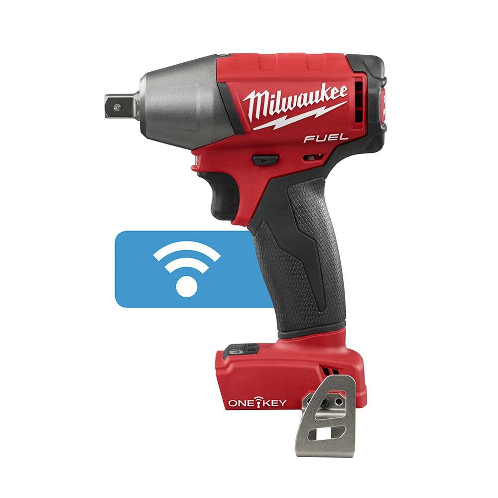 Milwaukee M18 FUEL 1/2 in. Compact Impact Wrench with Pin Detent with ONE-KEY 2759-20 from Milwaukee