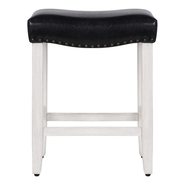 Dover 24-inch Saddle Counter Stool (Set of 2)