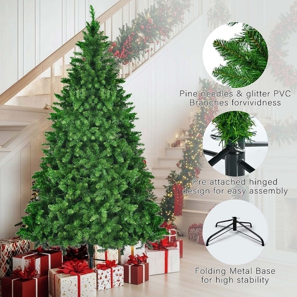 8FT，6FT，4FT PreLit Green Pine Artificial Christmas Tree