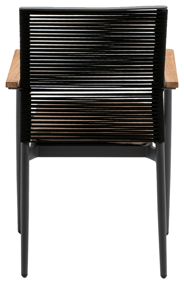 Skog Armchair  Black   Midcentury   Dining Chairs   by Euro Style  Houzz