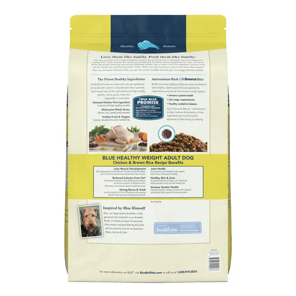 Blue Buffalo Life Protection 30 lb Chicken and Brown Rice Natural Adult Healthy Weight Dry Dog Food