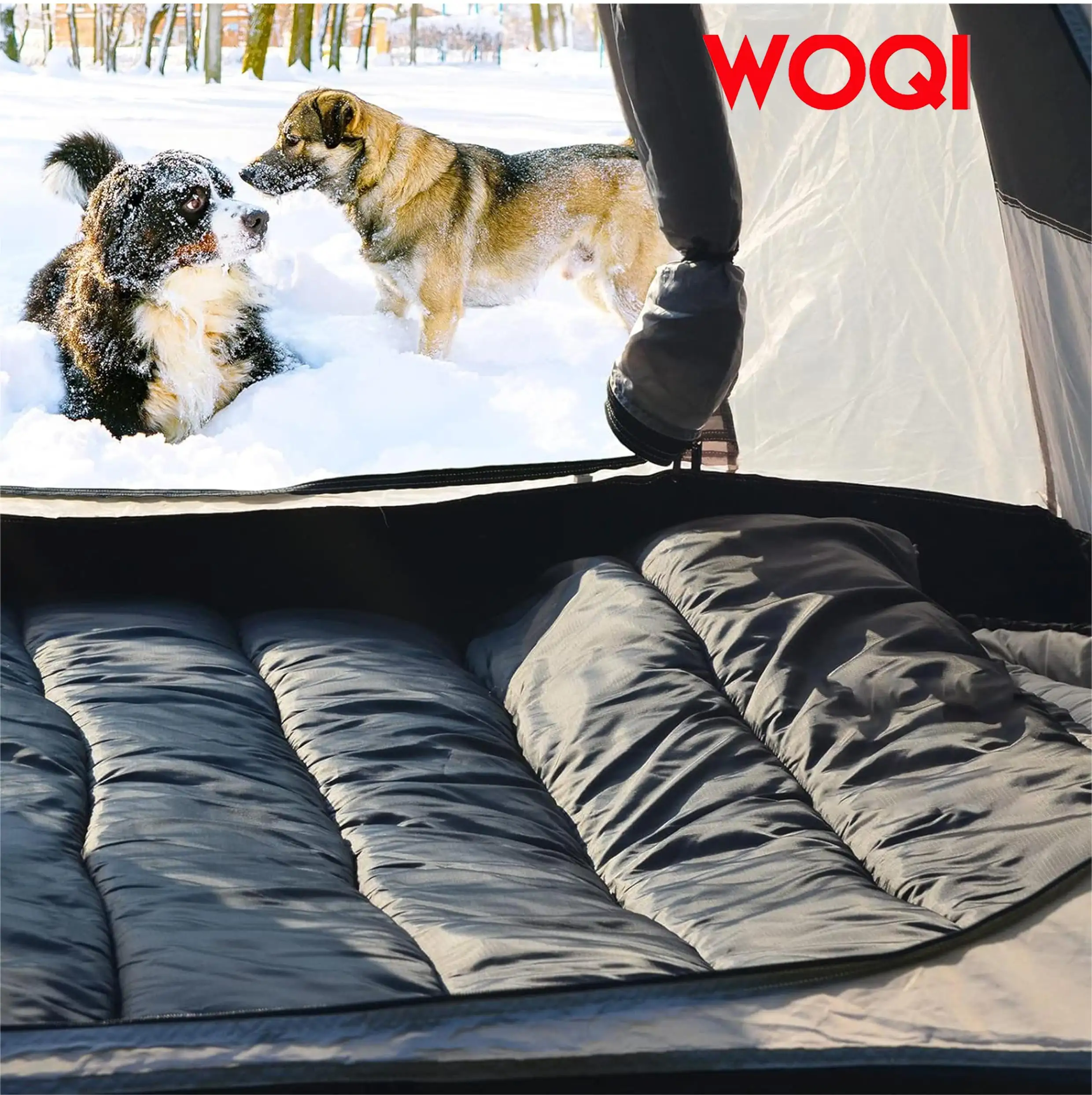 WOQI Twin Cold Weather Large Sleeping Bag  Waterproof Twin Sleeping Bag