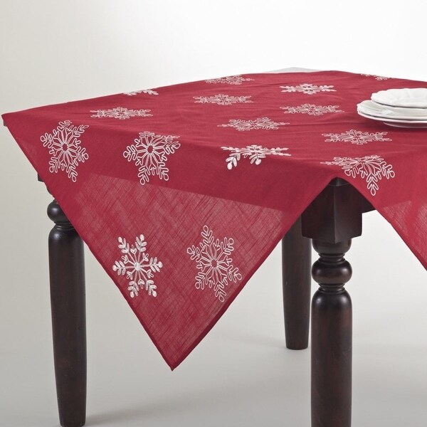 Snowflake Design Table Linens