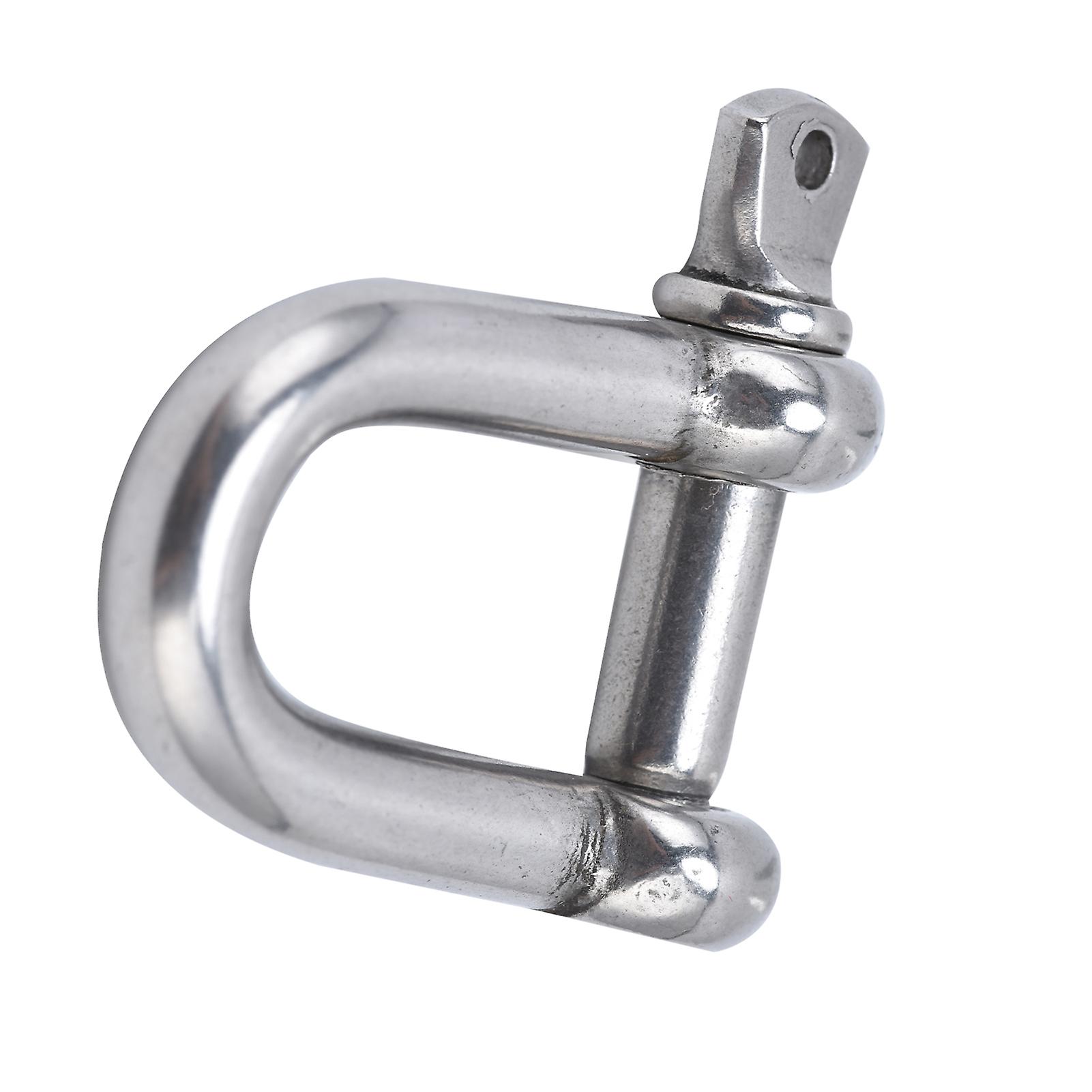 Screw Pin Anchor Shackle Stainless Steel Dshaped Bow Shackle For Chains Outdoor Camping Survival Rope(m6 )