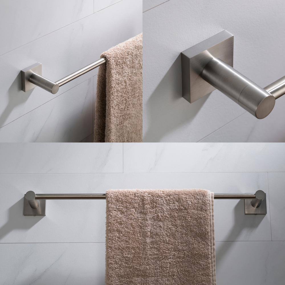 KRAUS Ventus 18 in. Bathroom Towel Bar in Brushed Nickel KEA-17736BN