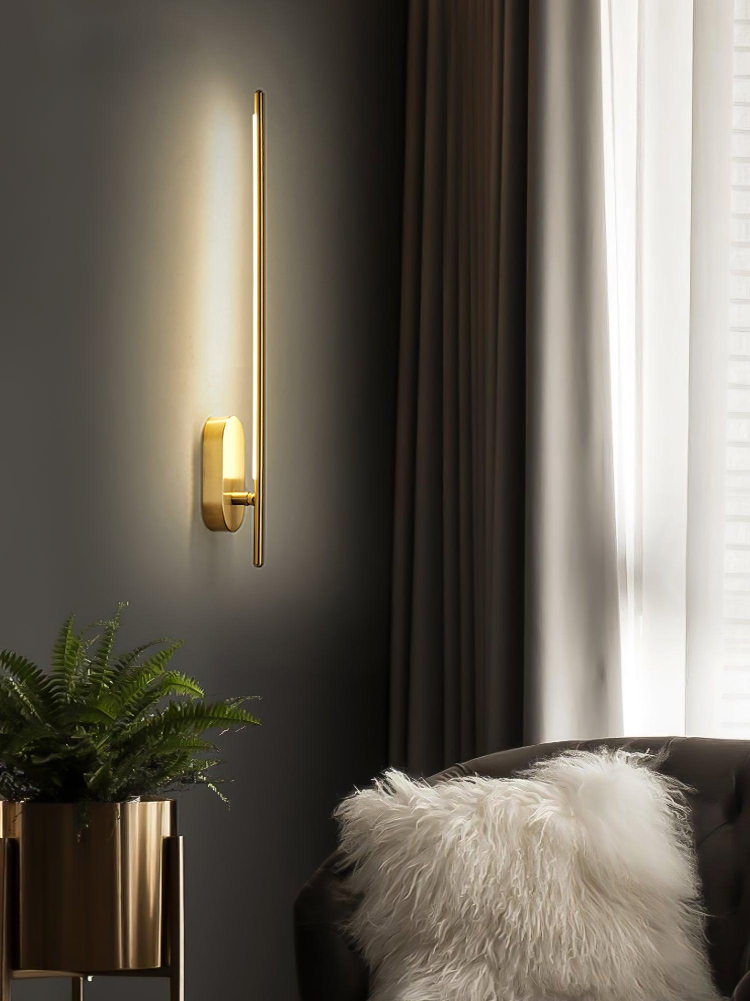 Stick Shaped Metal Sconce