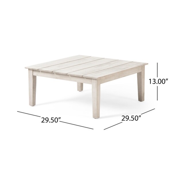 Loft Acacia Wood Outdoor Coffee Table by Christopher Knight Home