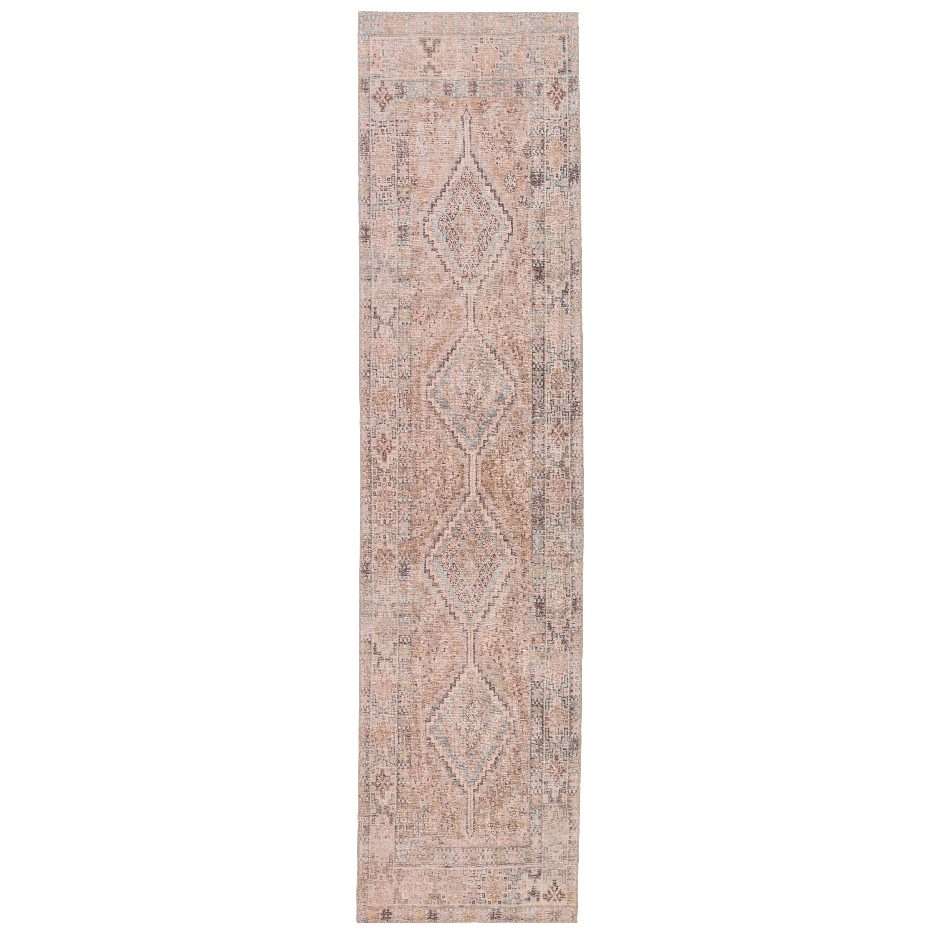 Marquesa Trellis Light Pink & Blue Rug