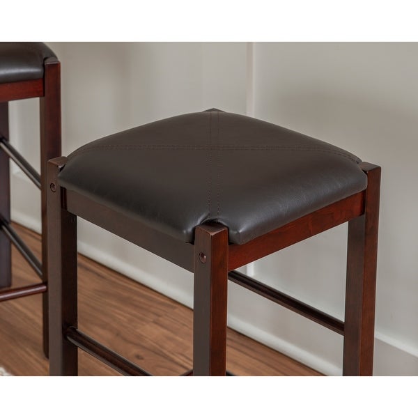 Speakeasy Backless 25-inch Counter Stools (Set of 2)