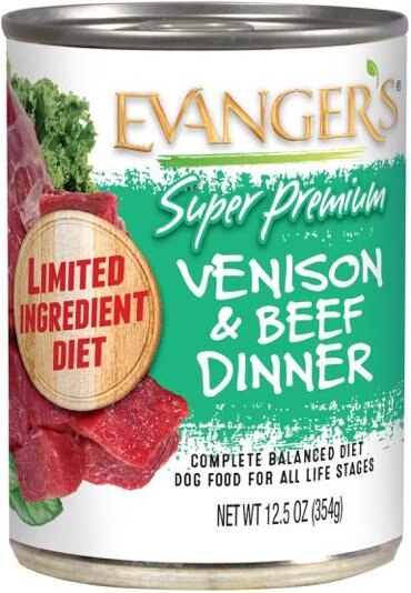 Evanger's Venison and Beef Dinner Grain-Free Canned Dog Food