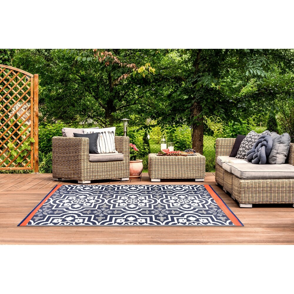 Reversible Mats Plastic Outdoor Rug for Camping  Patio  Backyard  RV  Picnic  Deck
