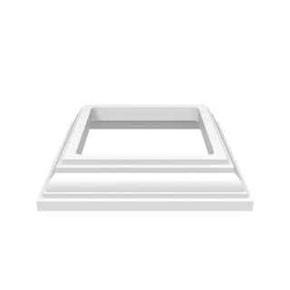 Veranda 4 in. x 4 in. White New England Base Trim 73003582