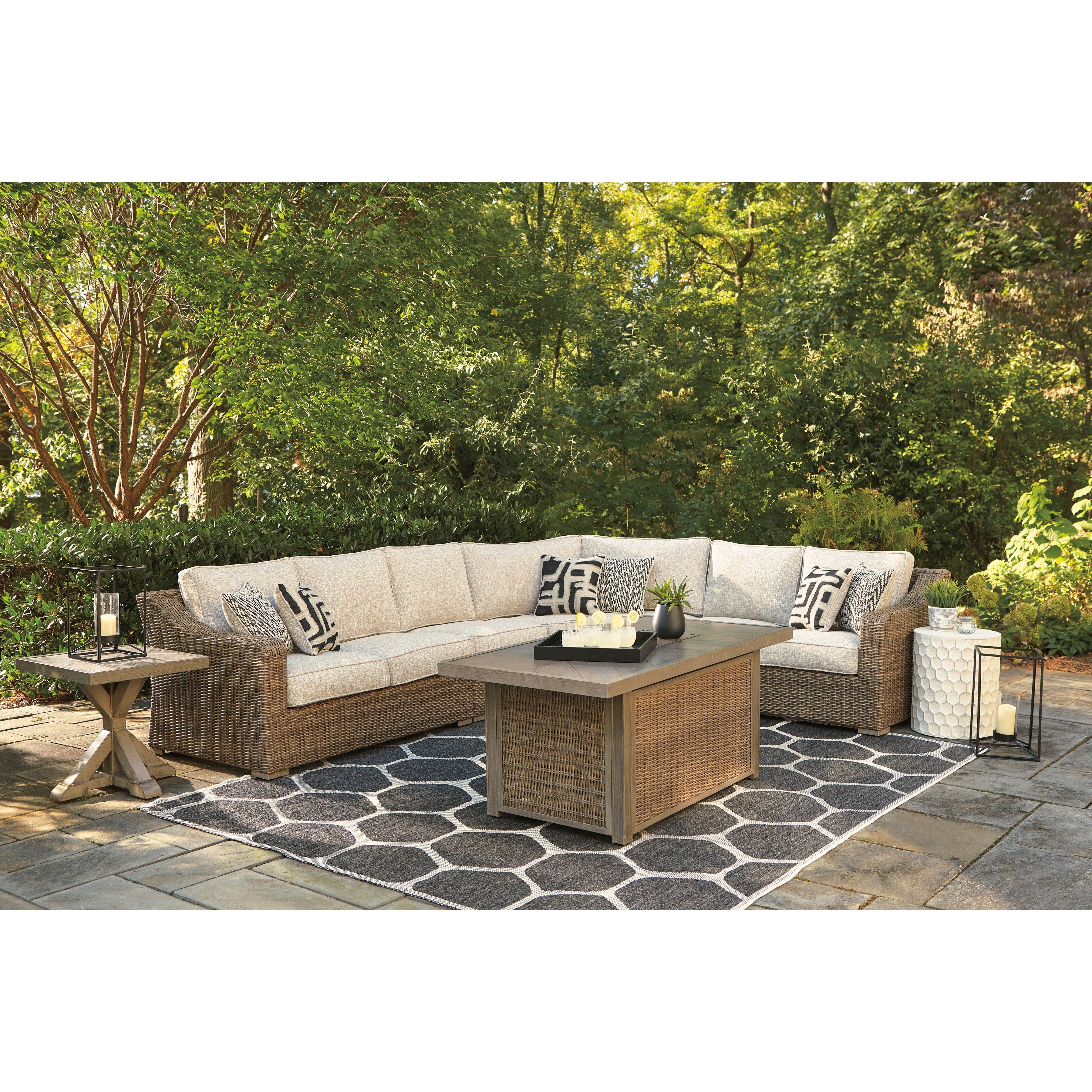 Fire Island Mist Outdoor Sectional Sets