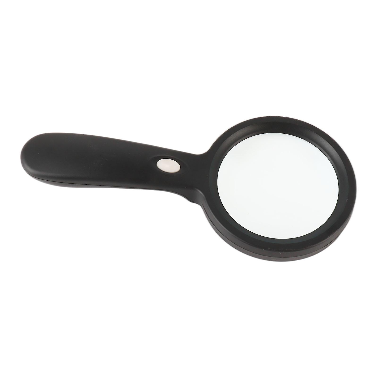 Magnifying Glass 10X Portable Handheld Magnifier with 12 LED Light for Seniors Reading Repairing Inspection