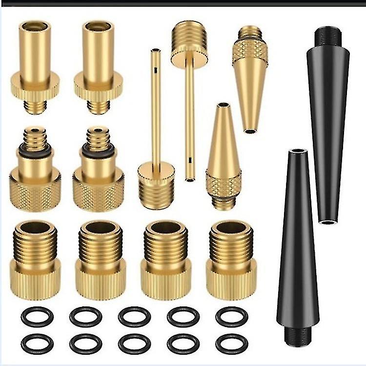 14pcs Bicycle Valve Valve Adapter Set Bicycle Valve Block Valve Adapter