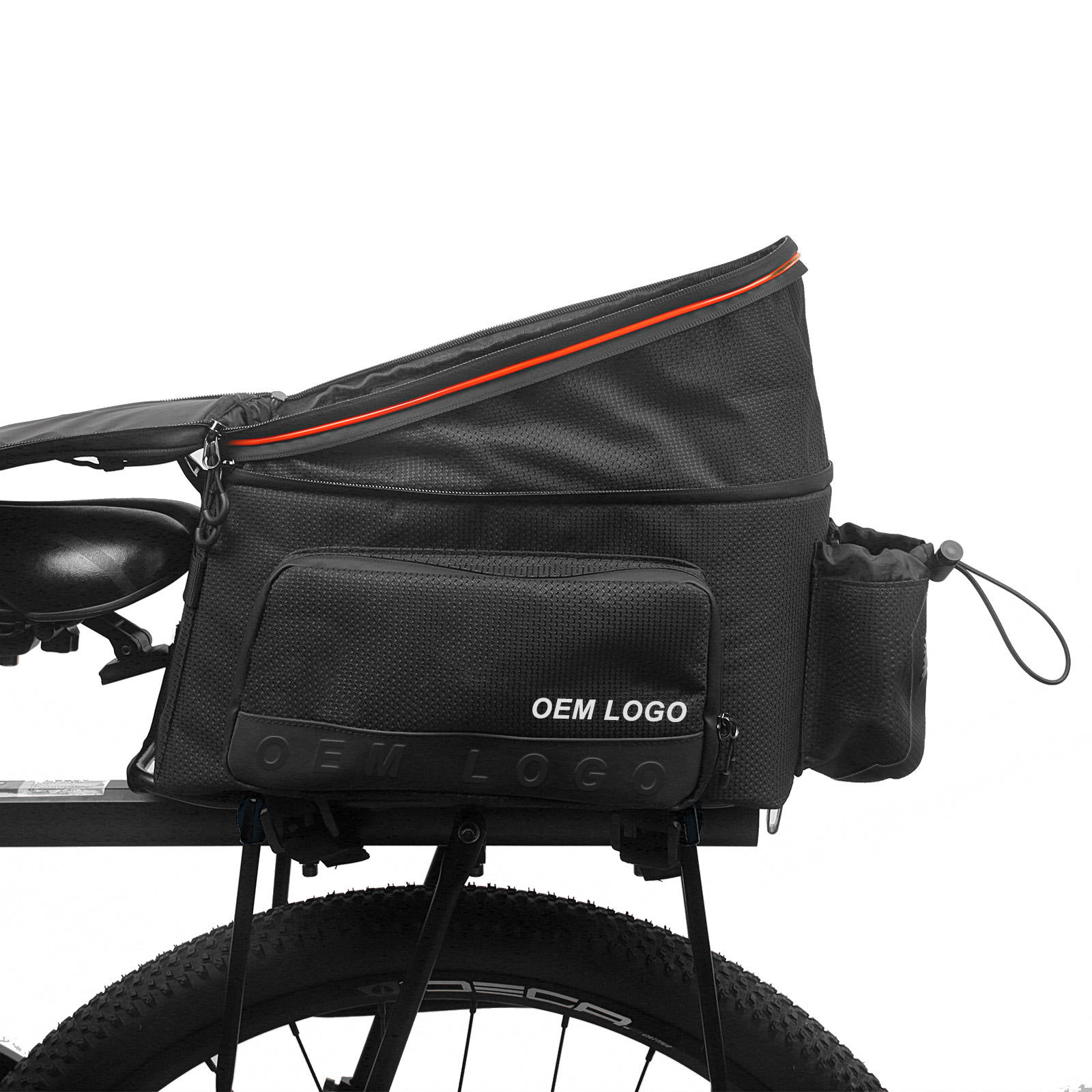 ASRQGOAL Cycling Bike Trunk Mountain Bicycle Frame Bag Mobile Phone Waterproof Oxford Cycling Storage Rack Rear Seat Carrier Bag