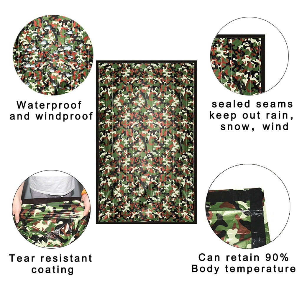 Bzoosio Camping Cold And Waterproof Windproof Camouflage Sleeping Bag Backpack