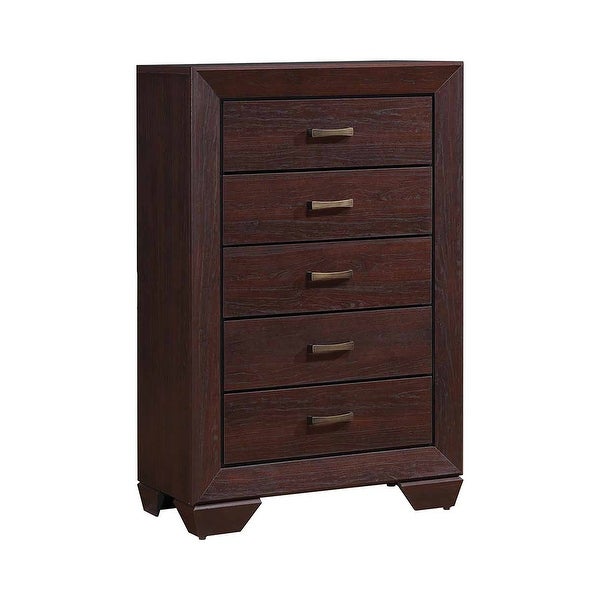 Oatfield Dark Cocoa 3-piece Storage Bedroom Set with Chest - - 35553442