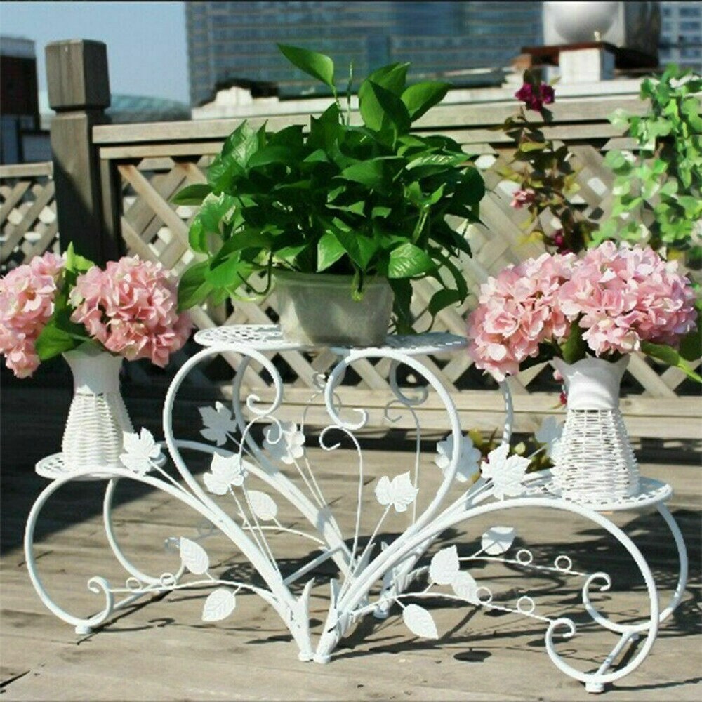 Classic Plant Stand Art Flower Pot Holder Rack Planter Outdoor Indoor