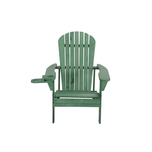 Earth Collection Adirondack Chair with phone and cup holder (1 Chair and 1 End table set)