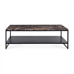 STONE TABLE BASSE DARK EMPERADOR 120X70X38