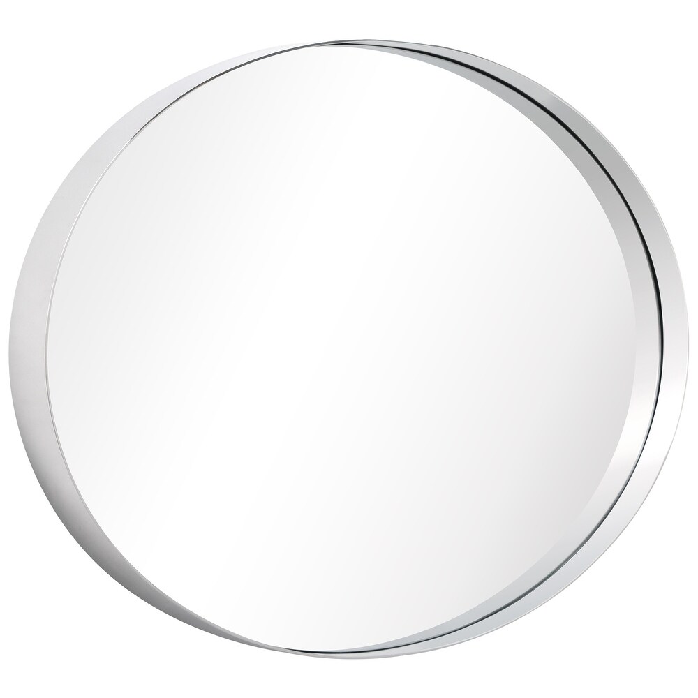 Ultra Stainless Steel Oval Wall Mirror  24\