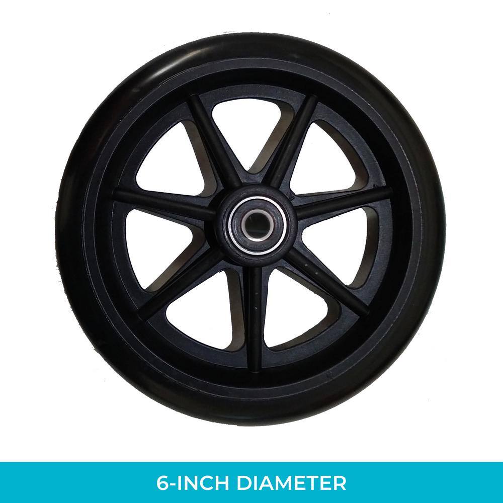 Stander Walker 6 in. Replacement Wheels (Set of 2) 4301