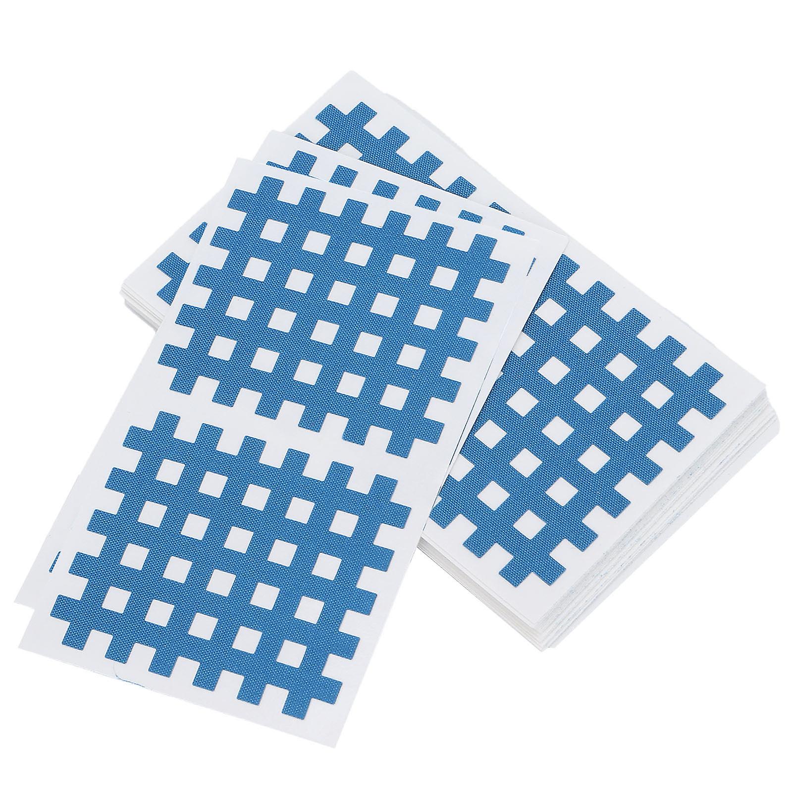 20pcs Cross Tape Pain Relief Stickers Sports Tape Sticker For Head Wrist Ankle Waist Protectionblue