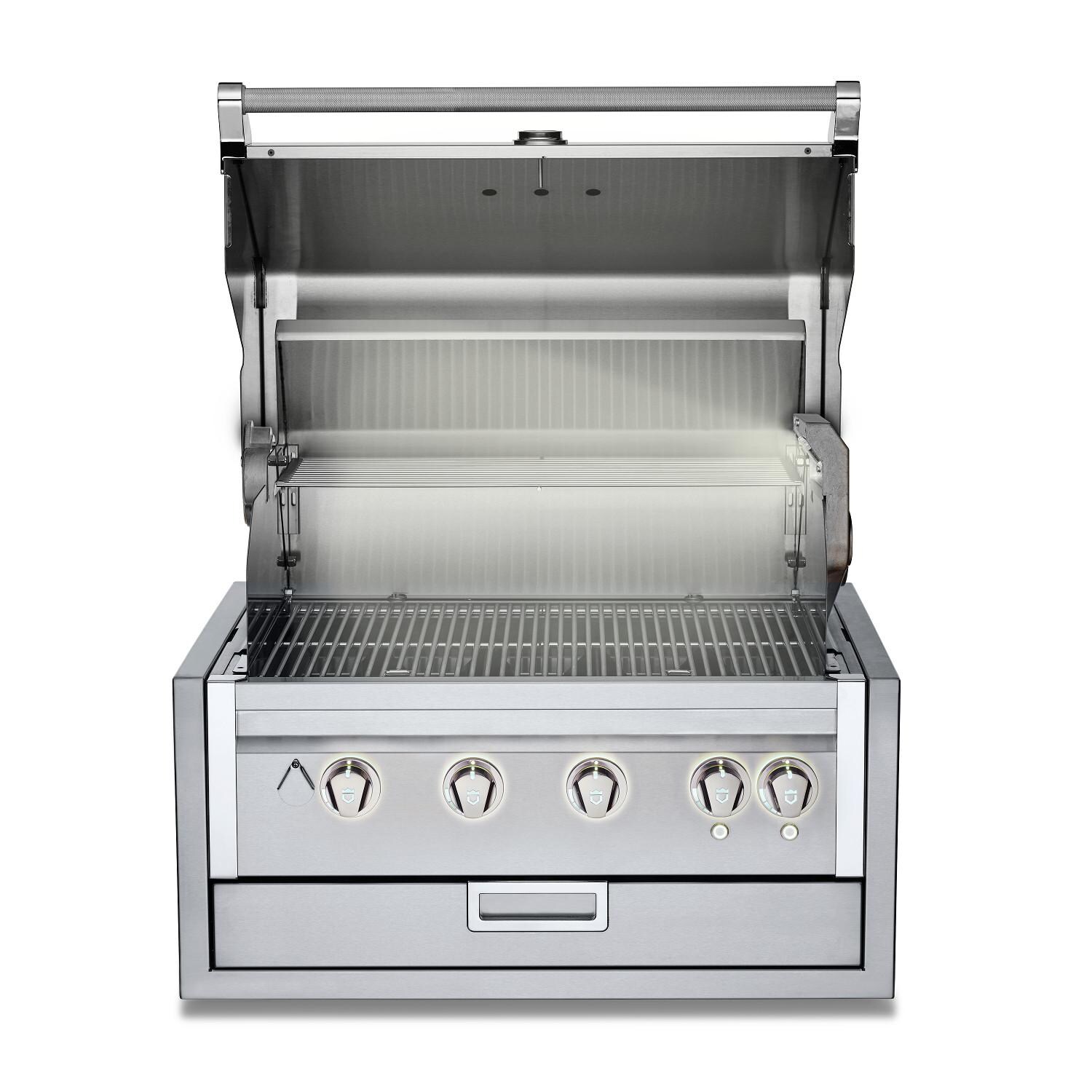 Crown Verity Infinite Series 30-Inch Built-In Natural Gas Grill W/ Lights