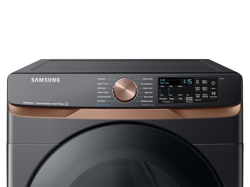 Samsung DVE50BG8300V 7.5 Cu. Ft. Smart Electric Dryer With Steam Sanitize+ And Sensor Dry In Brushed Black