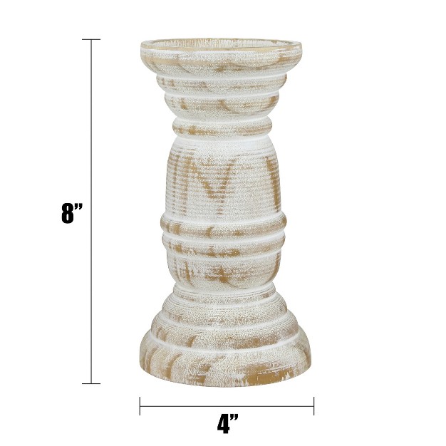 Stonebriar Beach House Pillar Candle Holder Ckk Home Decor