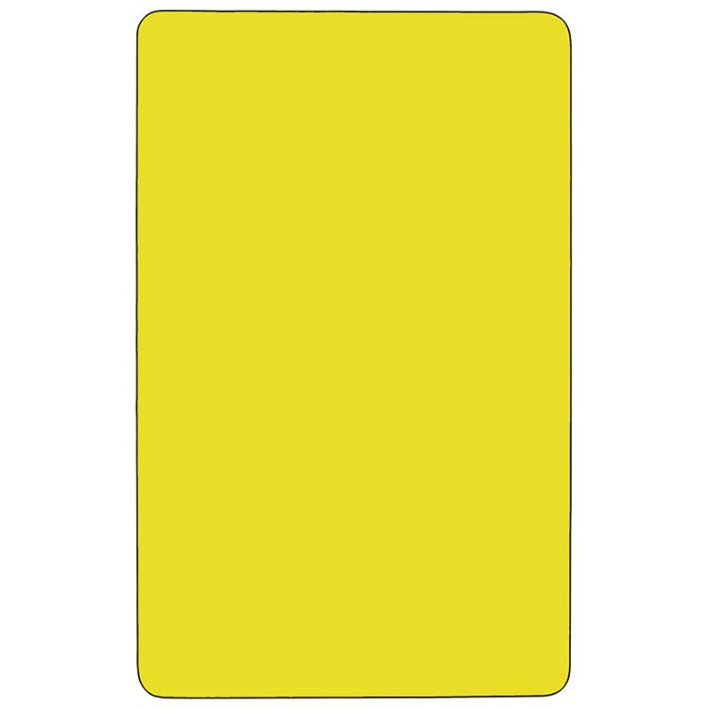 Emma and Oliver Mobile 24x60 Yellow HP Laminate Preschool Activity Table