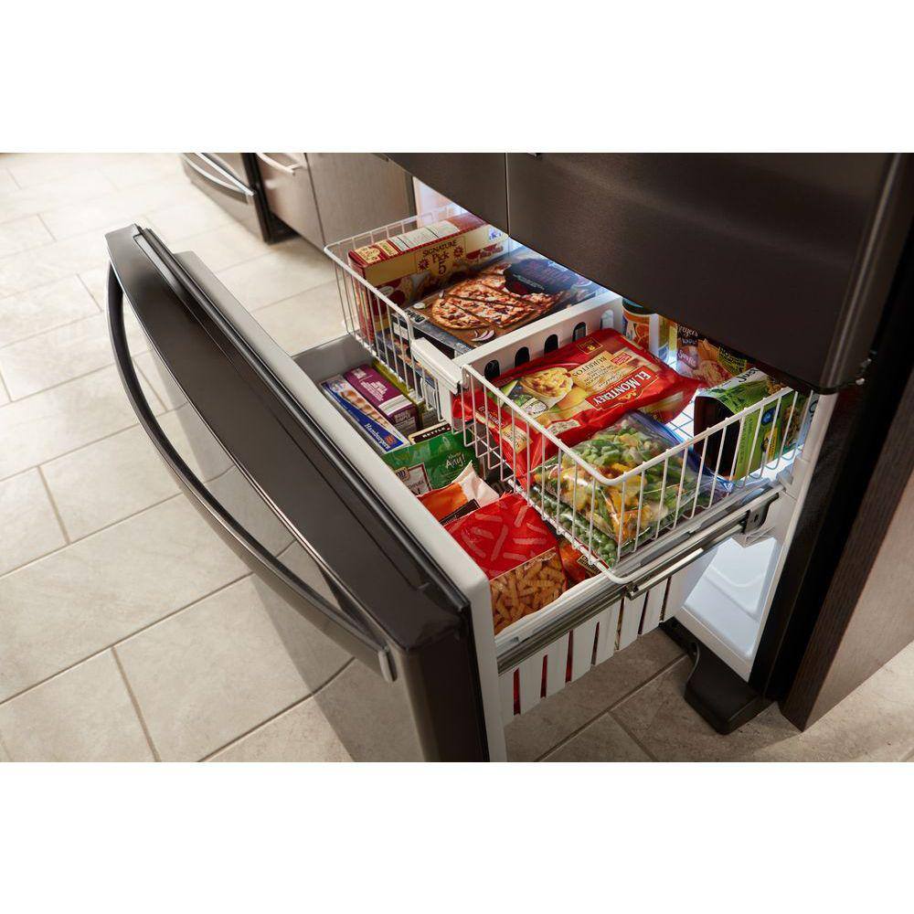 Whirlpool 25 cu. ft. French Door Refrigerator in Fingerprint-Resistant Stainless Steel WRF555SDFZ