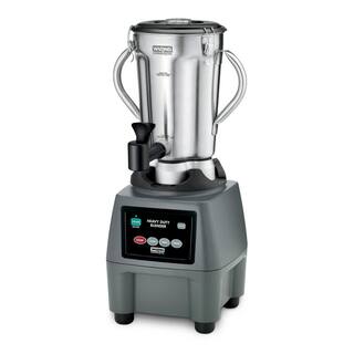 Waring Commercial CB15 128 oz. 3-Speed Grey Blender with 3.75 HP and Electronic Touchpad Controls with Spigot CB15SF