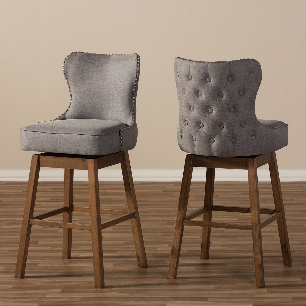 Gradisca Modern and Contemporary 2 Piece Swivel Bar Stool Set