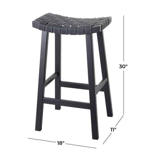 Black Birch Rustic Bar Stool - 18