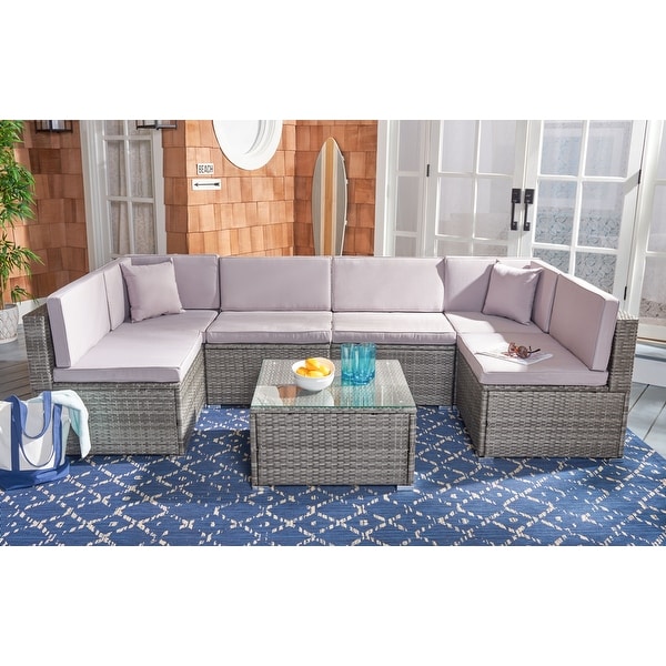 SAFAVIEH Outdoor Living Diona Patio Sectional Set