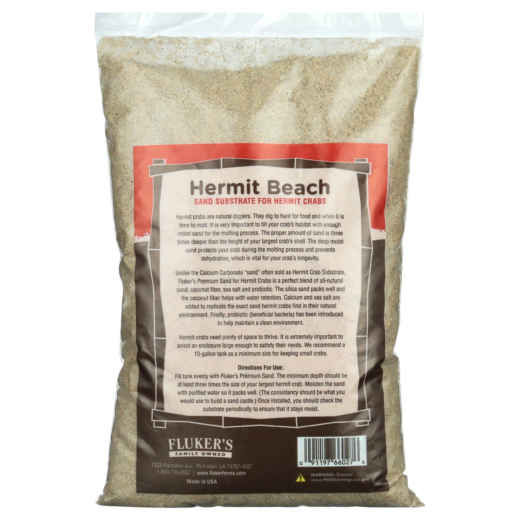 Fluker's Hermit Beach Sand Substrate