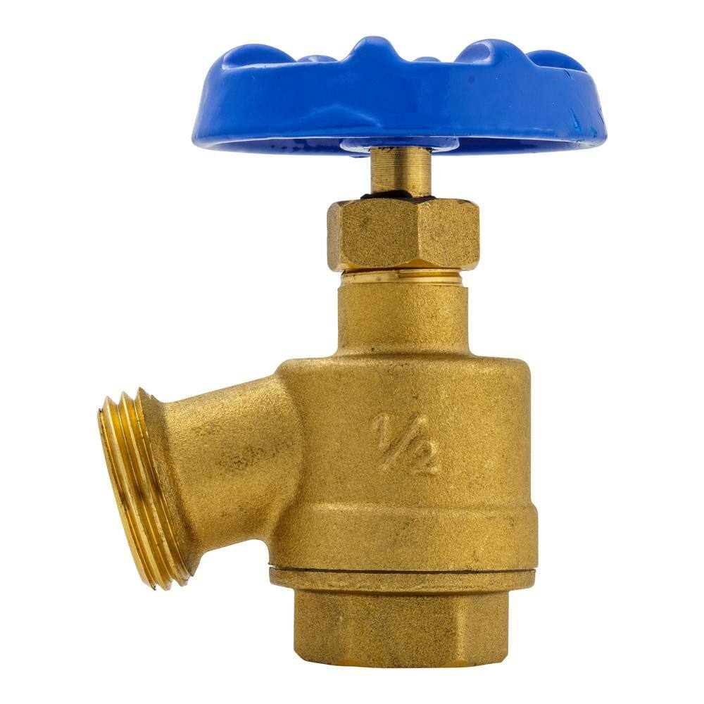 Everbilt 12 in. Brass Bent Nose Garden Valve 108-103EB