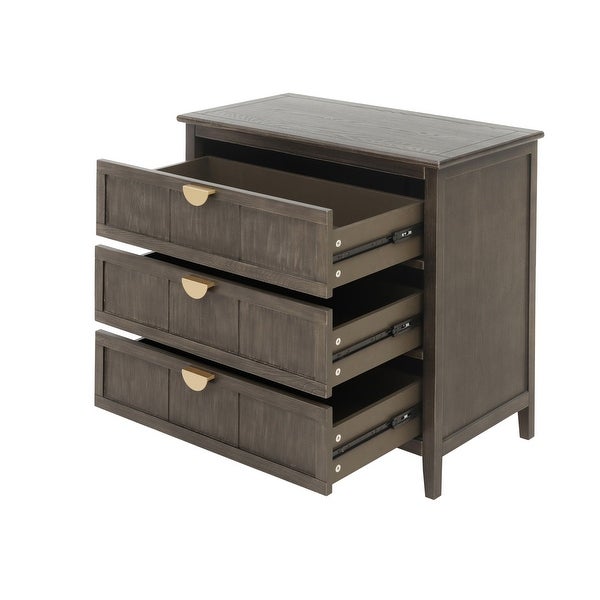 3 Drawer Wooden Cabinet Suitable for Bedroom， Living Room - - 37834894