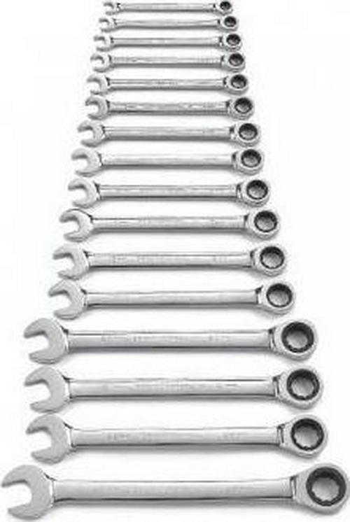 Gearwrench  9416  16 Piece 12 Point Ratcheting Combination Metric Wrench Set