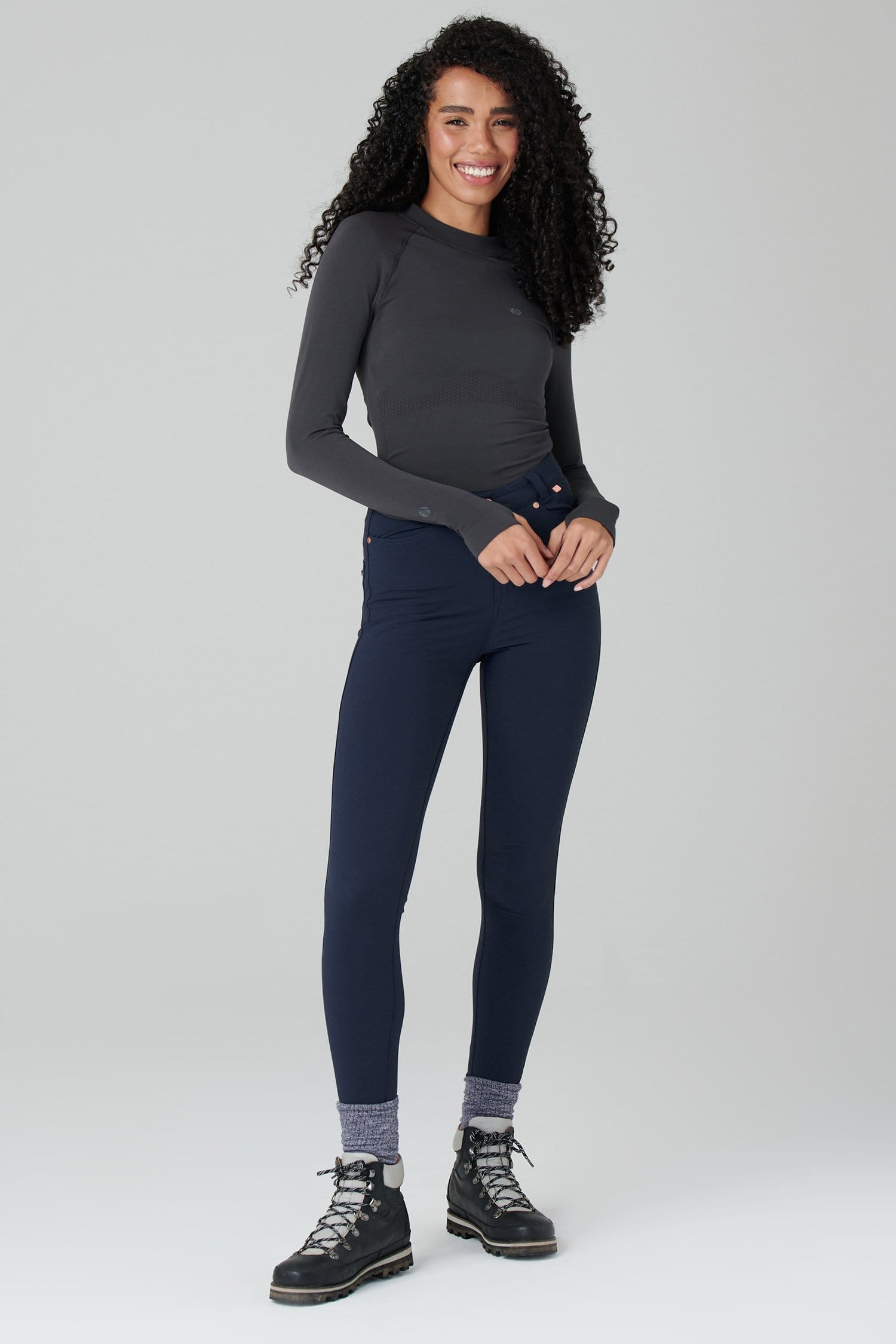 Thermal Skinny Outdoor Trousers - Deep Navy