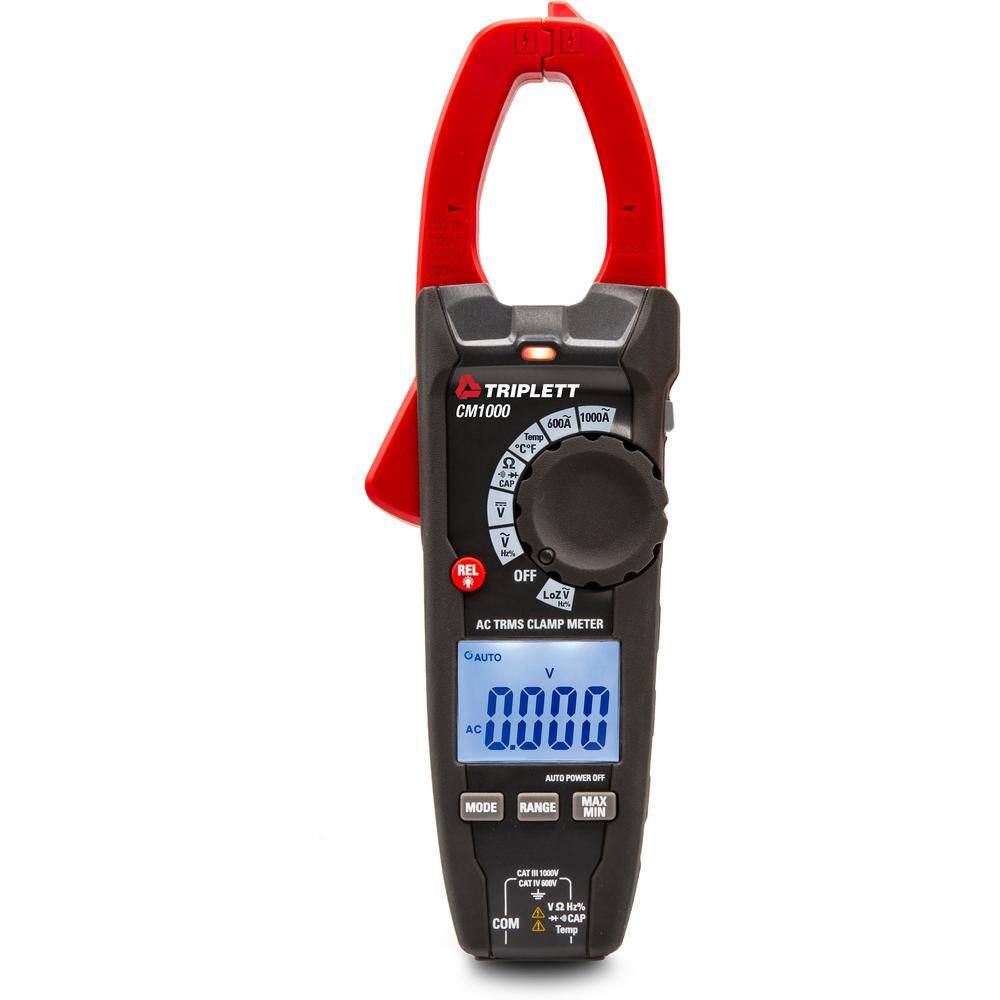 TRIPLETT 1000 Amp True RMS AC Clamp Meter CM1000