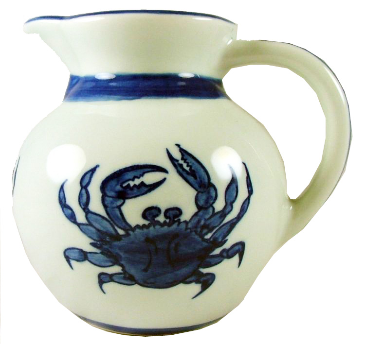 Chesapeake Blue Crab Porcelain Coffee Creamer 4 inch