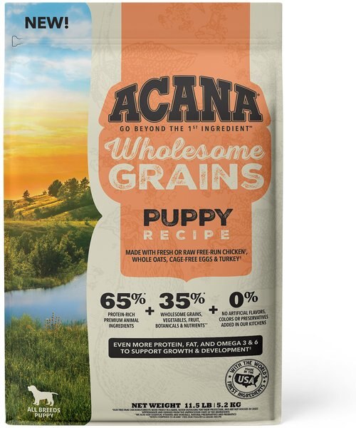 ACANA Wholesome Grains Puppy Recipe Dry Dog Food