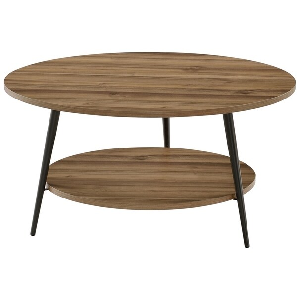 Carson Carrington Batkroken Round 2-tier Coffee Table