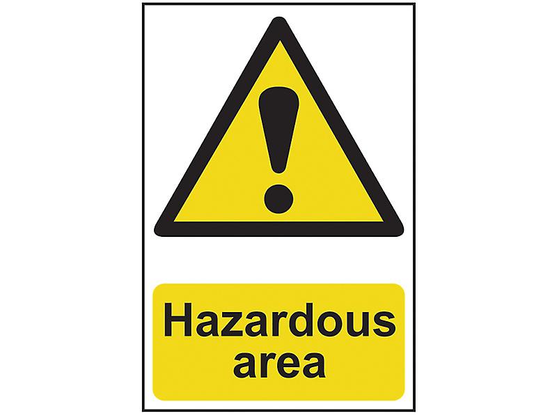 Scan Hazardous Area - PVC 400 x 600mm SCA4107