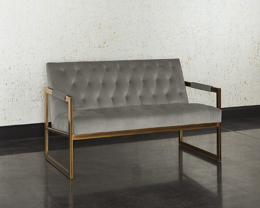 Kinley 2 Seater Lounge Chair   Antonio Charcoal   Contemporary   Sofas   by Virgil Stanis Design  Houzz